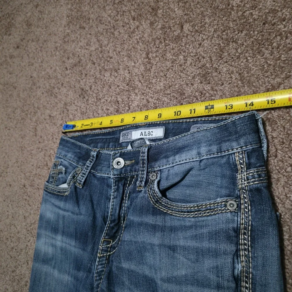 BKE Jeans Men's Size 29 x 31 Medium Wash Alec Straight Leg Distressed